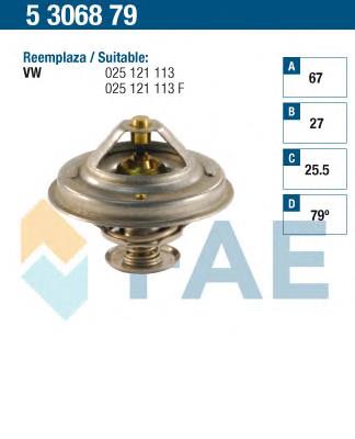 5306879 FAE termostato, refrigerante