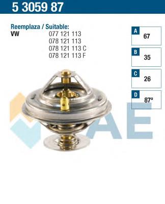 5305987 FAE termostato, refrigerante