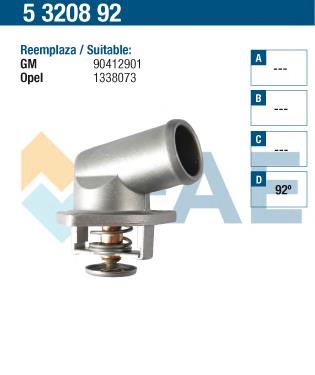 5320892 FAE termostato, refrigerante