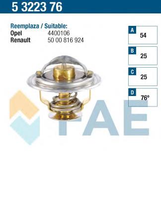 5322376 FAE termostato, refrigerante