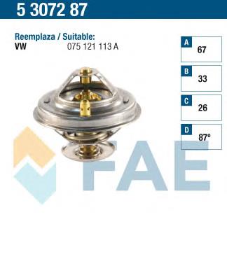 5307287 FAE termostato, refrigerante