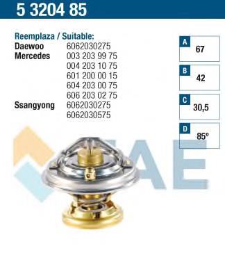 5320485 FAE termostato, refrigerante