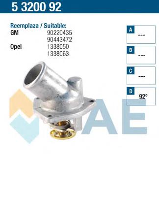 5320092 FAE termostato, refrigerante