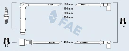 85765 FAE juego de cables de encendido