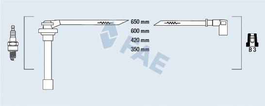 85860 FAE juego de cables de encendido