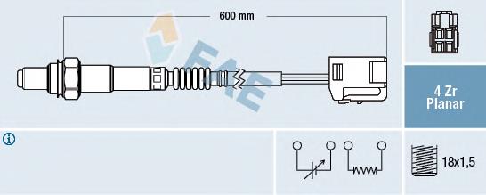 77456 FAE sonda lambda sensor de oxigeno para catalizador