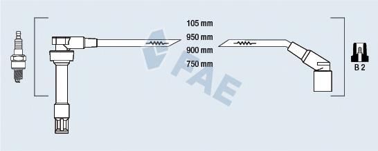 85945 FAE juego de cables de encendido