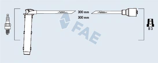 85766 FAE juego de cables de encendido