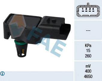 15075 FAE sensor de presion del colector de admision