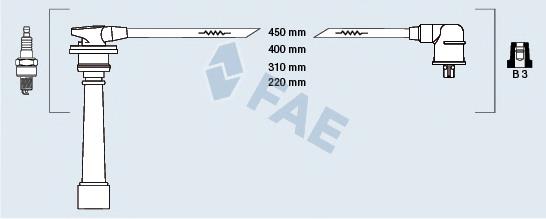 85394 FAE juego de cables de encendido