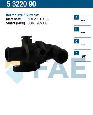 5322090 FAE termostato, refrigerante