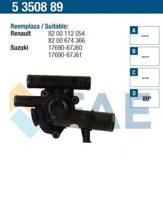 5350889 FAE termostato, refrigerante