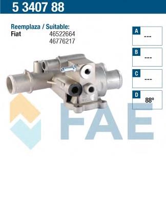 5340788 FAE termostato, refrigerante