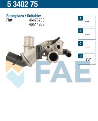 5340275 FAE termostato, refrigerante