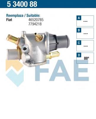 5340088 FAE termostato, refrigerante