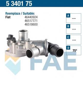 5340175 FAE termostato, refrigerante