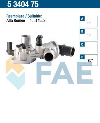 5340475 FAE caja del termostato