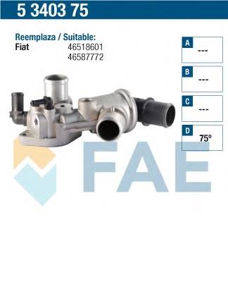 5340375 FAE caja del termostato