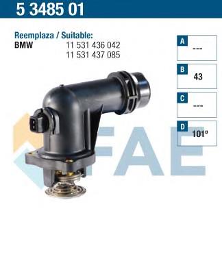 5348501 FAE termostato, refrigerante