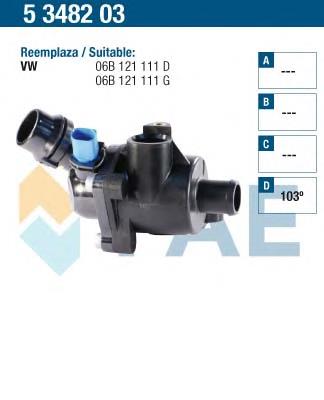 5348203 FAE caja del termostato