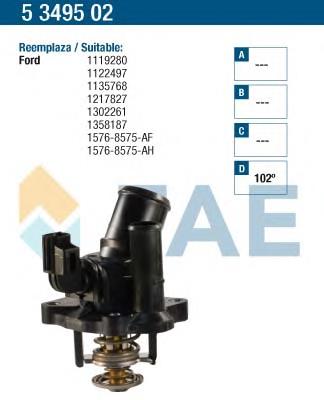 5349502 FAE termostato, refrigerante