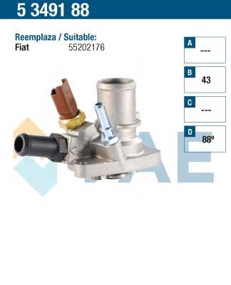 5349188 FAE termostato, refrigerante