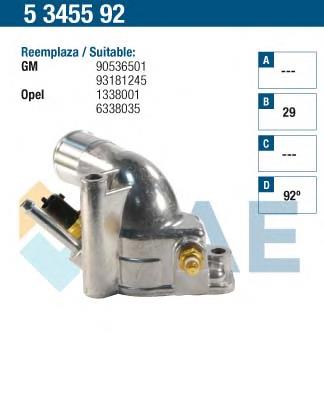 5345592 FAE caja del termostato