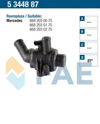 5344887 FAE caja del termostato