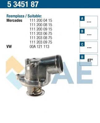 5345187 FAE termostato, refrigerante