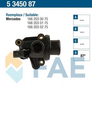 5345087 FAE termostato, refrigerante