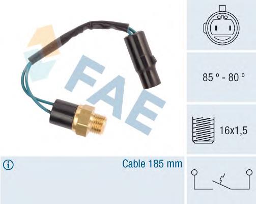 36610 FAE sensor, temperatura del refrigerante (encendido el ventilador del radiador)