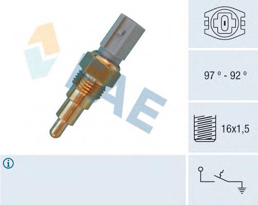 36660 FAE sensor, temperatura del refrigerante (encendido el ventilador del radiador)