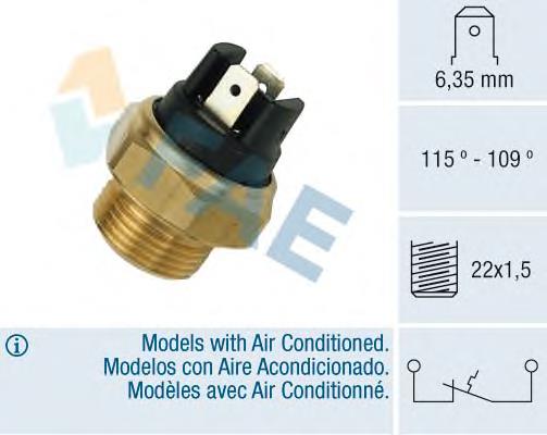 36280 FAE sensor, temperatura del refrigerante (encendido el ventilador del radiador)