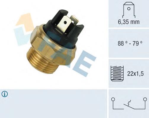 37340 FAE sensor, temperatura del refrigerante (encendido el ventilador del radiador)