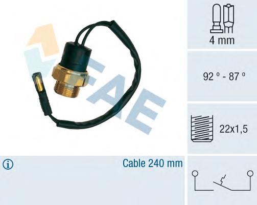 37490 FAE sensor, temperatura del refrigerante (encendido el ventilador del radiador)