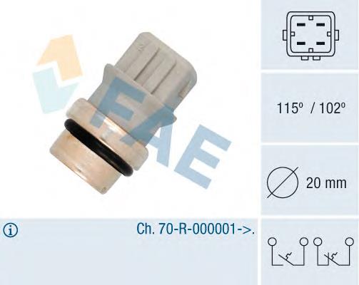 35585 FAE sensor de temperatura del refrigerante