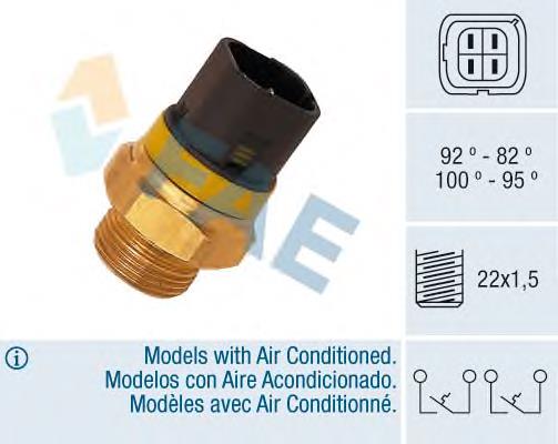 37990 FAE sensor, temperatura del refrigerante (encendido el ventilador del radiador)