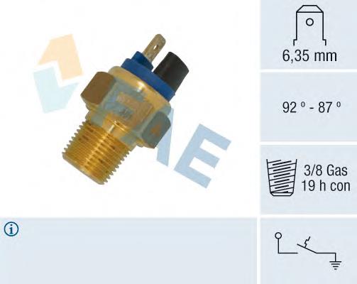  Sensor, temperatura del refrigerante (encendido el ventilador del radiador) para Daihatsu Sirion M1