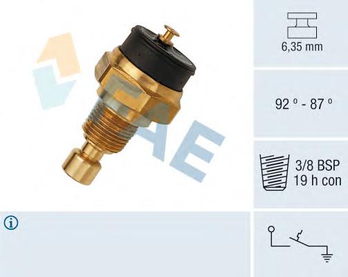 37650 FAE sensor, temperatura del refrigerante (encendido el ventilador del radiador)