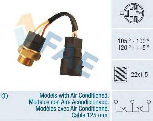 38220 FAE sensor de temperatura del refrigerante