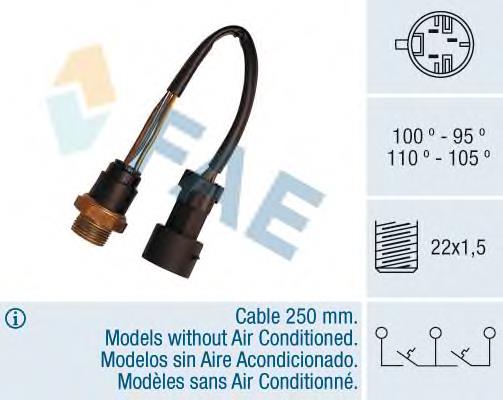 38080 FAE sensor, temperatura del refrigerante (encendido el ventilador del radiador)