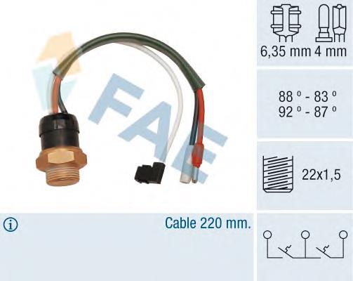 38190 FAE sensor, temperatura del refrigerante (encendido el ventilador del radiador)