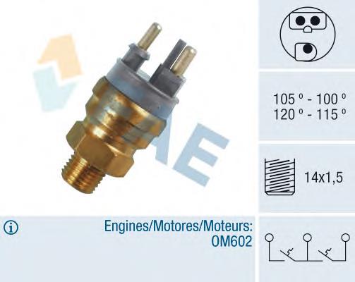 38140 FAE sensor, temperatura del refrigerante (encendido el ventilador del radiador)