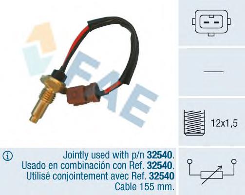 32670 FAE sensor de temperatura del refrigerante