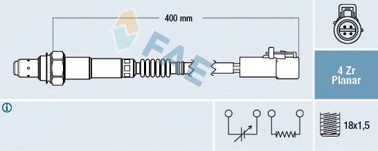 77171 FAE sonda lambda sensor de oxigeno para catalizador