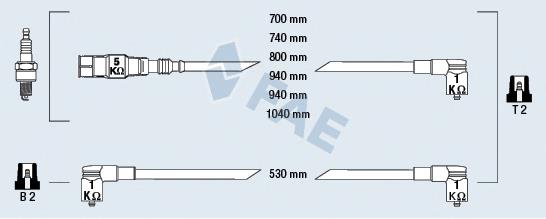 85070 FAE juego de cables de encendido