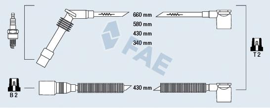 85105 FAE juego de cables de encendido