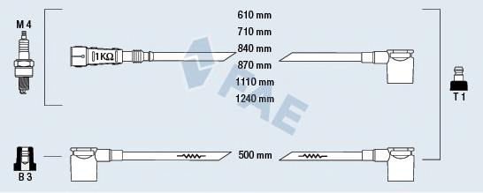 85040 FAE juego de cables de encendido