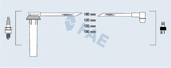 Juego de cables de encendido 83981 FAE