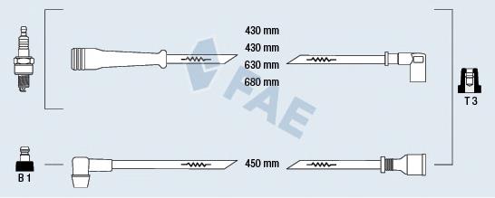 85220 FAE juego de cables de encendido